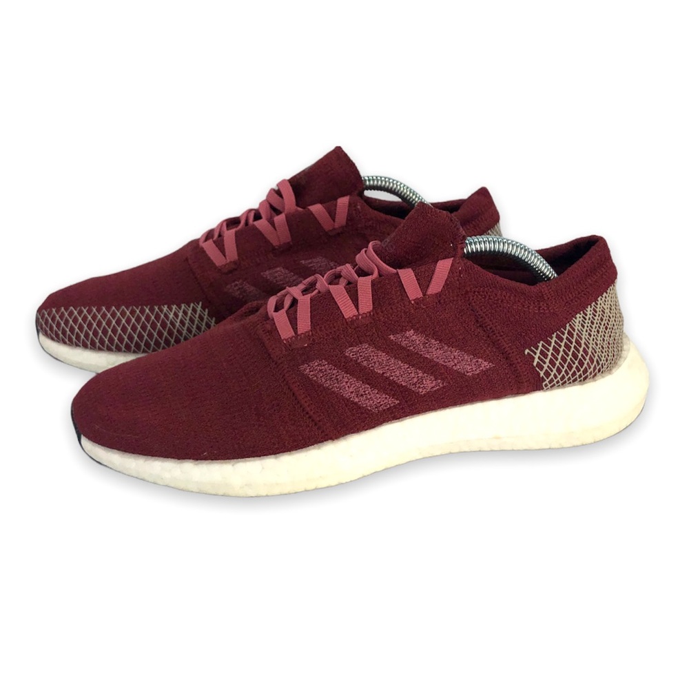 ADIDAS PureBoost Go WOMENS size 10 maroon sneakers trainers shoes